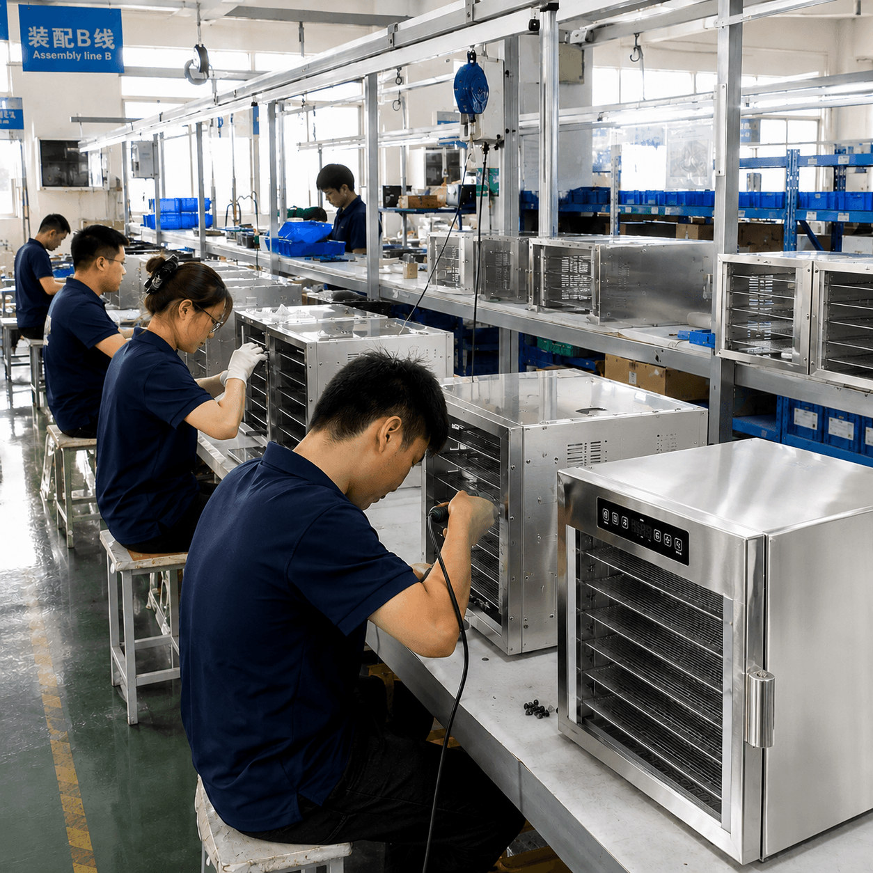Small dehydrator production line