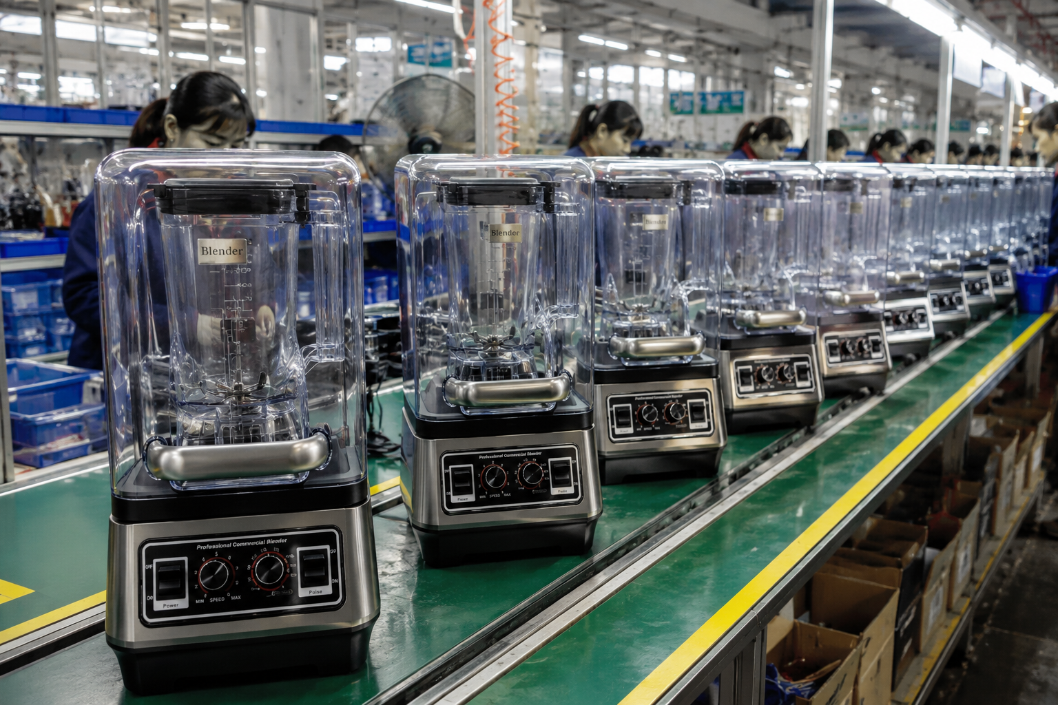 Commercial mixer manufacturer production line